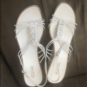 🌸KENNETH COLE REACTION SZ 10 WHITE Strappy Heels